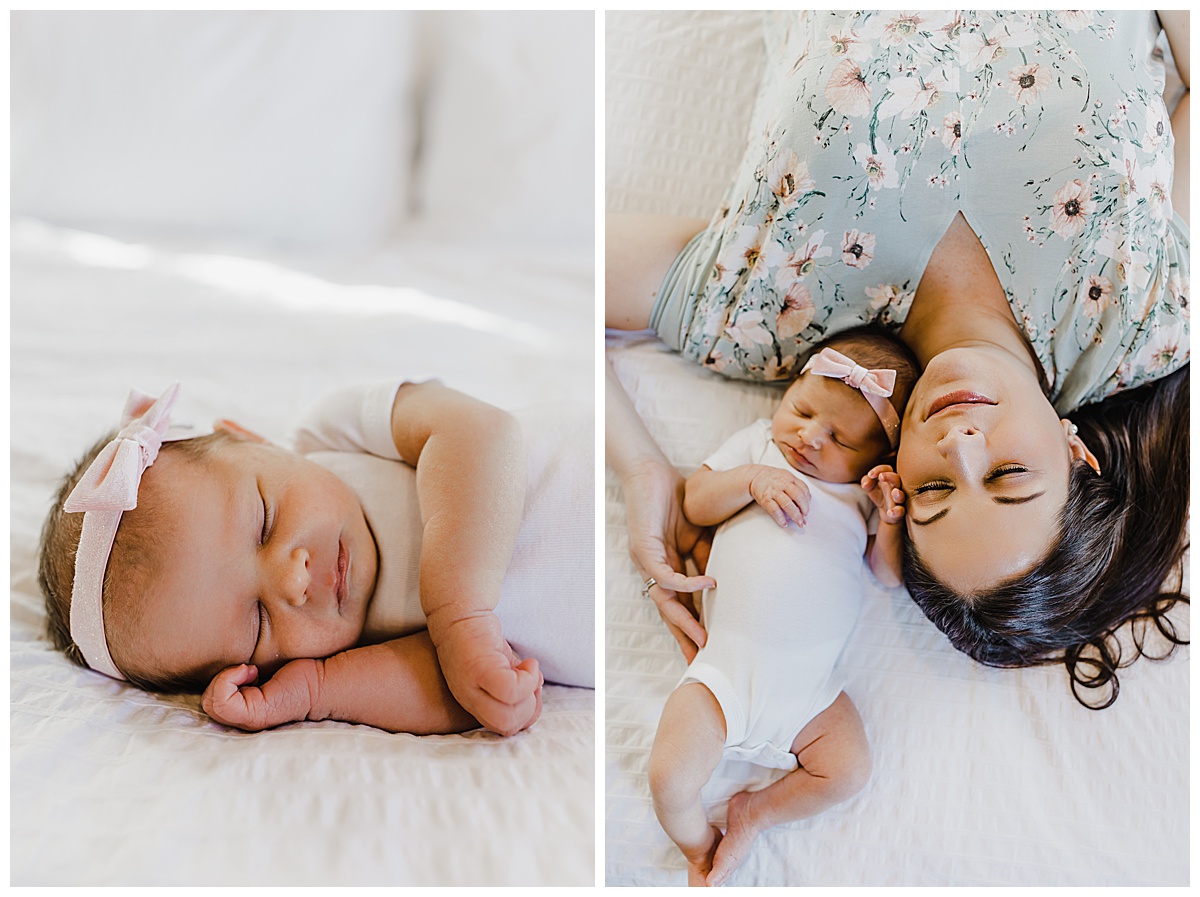 Amber Harrington Photography Washington DC Lifestyle Newborn Photography Mom and Baby Girl